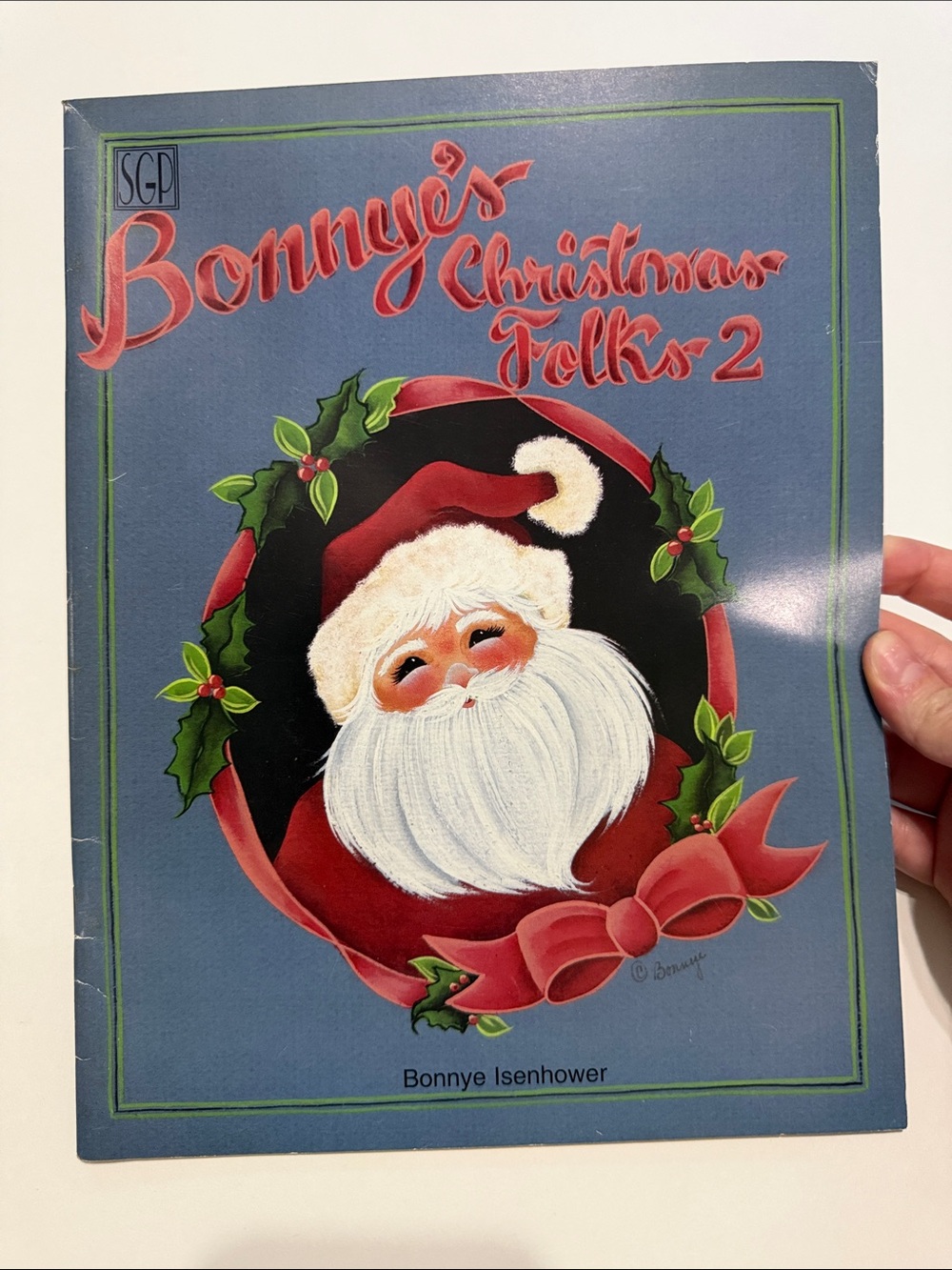 Bonnye's Christmas Folks 2 - Bonnye Isenhower Blue & Red Holiday Art Book